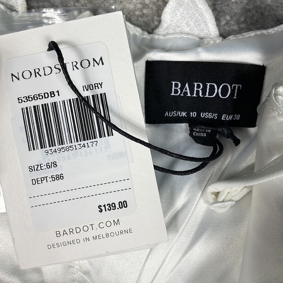 NWT Bardot Lina White Lace Midi Sheath Bridal Cocktail Party Dress Sz 6 - Picture 11 of 11
